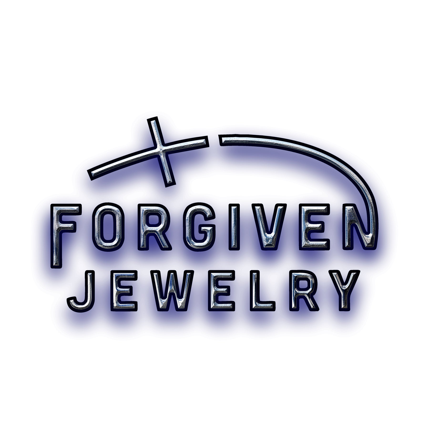 Crown Of Thorns Nail Cross Necklace Silver Finish On Chain