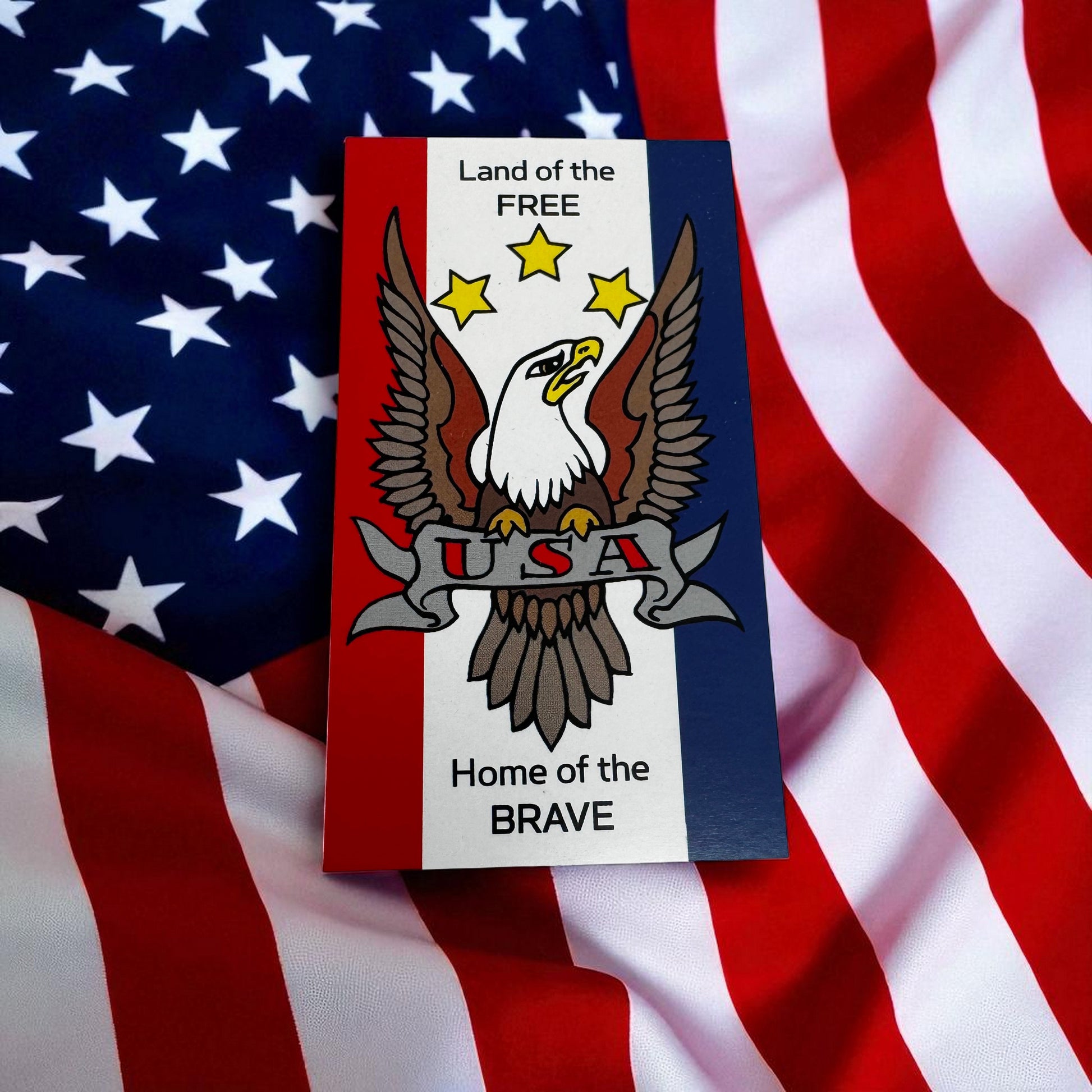 Land Of the Free Scripture Sharing Pledge of Allegiance To The Flag Inspirational Pocket Card