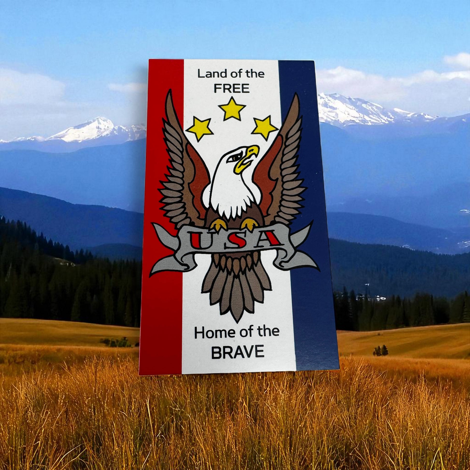 Land Of the Free Scripture Sharing Pledge of Allegiance To The Flag Inspirational Pocket Card