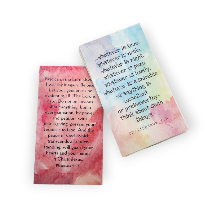 Philippians 44-8 Rejoice In The Lord Inspirational Pocket Card