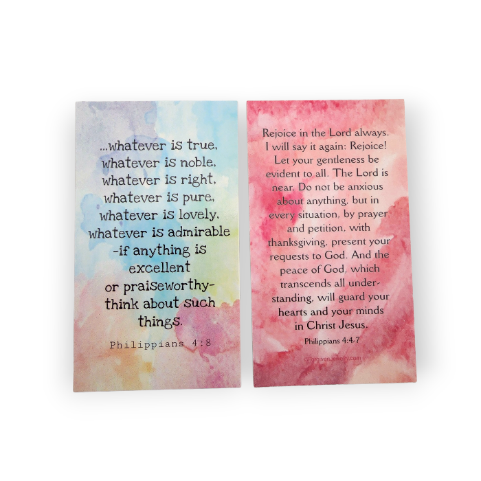 Philippians 44-8 Rejoice In The Lord Inspirational Pocket Card