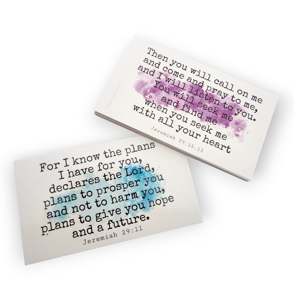 Jeremiah 2911-13 I Know The Plans I Have For You Inspirational Pocket Card