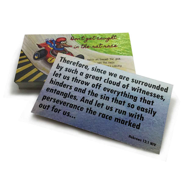 Rat Race Inspirational Pocket Card - Forgiven Jewelry