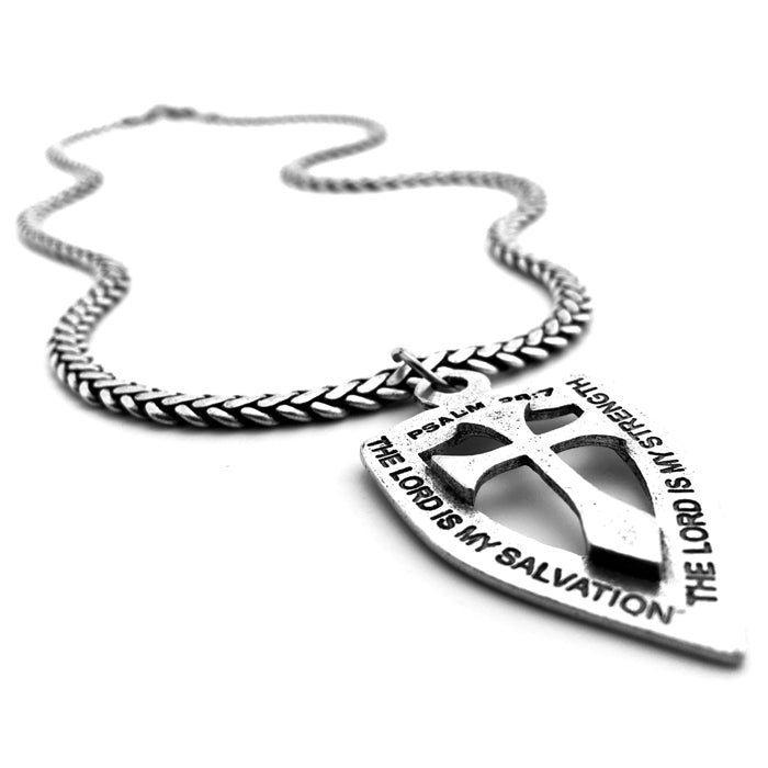 Cross Shield On Heavy Chain - Forgiven Jewelry