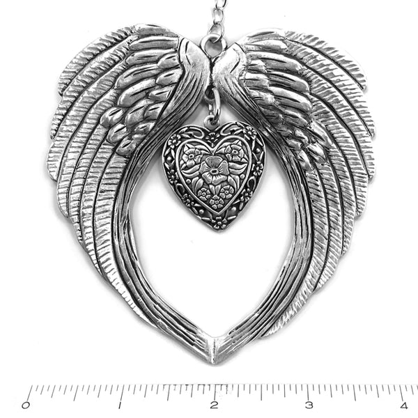 Angel Wings Heart Keepsake Ornament Gift - Forgiven Jewelry