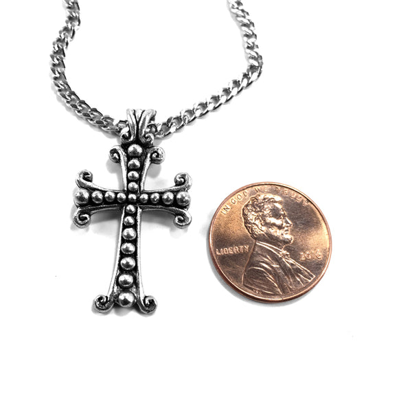 Faith Cross Necklace on Chain - Forgiven Jewelry