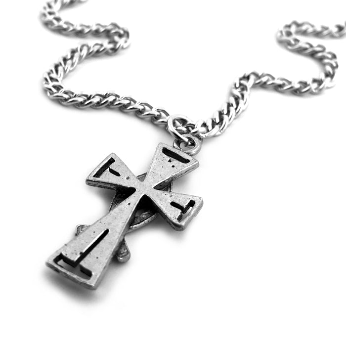 Cross With Fish On Chain - Forgiven Jewelry