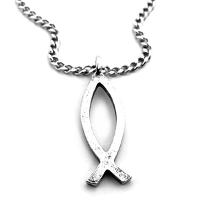 Ichthus Fish Necklace - Forgiven Jewelry