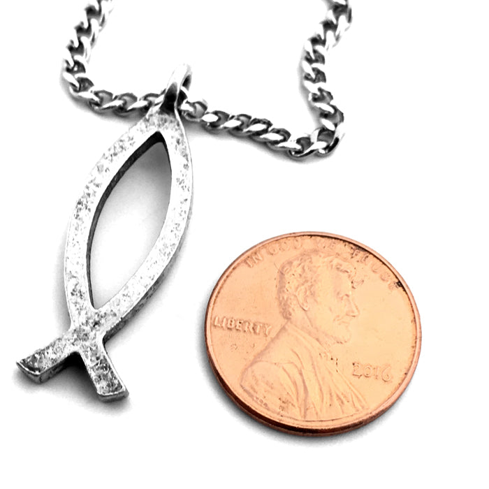 Ichthus Fish Necklace - Forgiven Jewelry