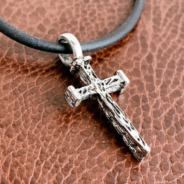 Silver Nail Cross Necklace - Forgiven Jewelry