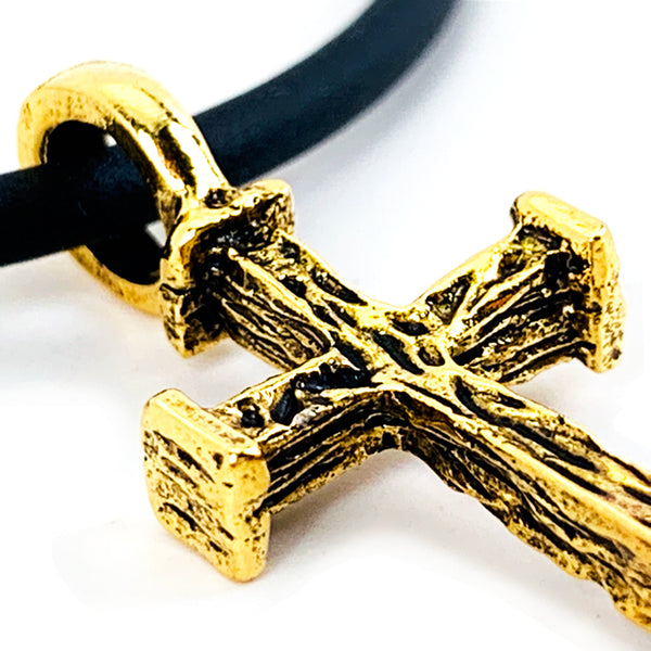Gold Nail Cross Necklace - Forgiven Jewelry