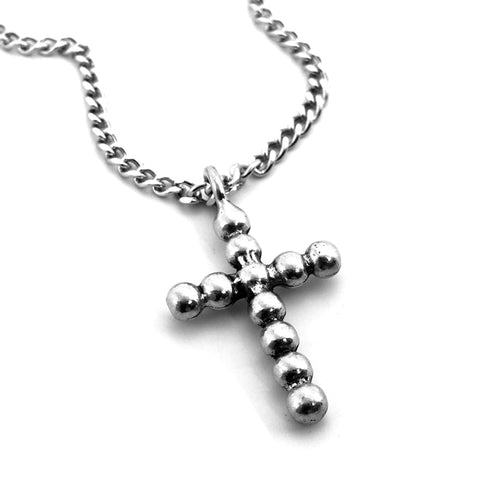 Ball Cross Necklace - Forgiven Jewelry