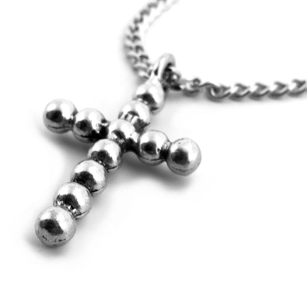 Ball Cross Necklace - Forgiven Jewelry