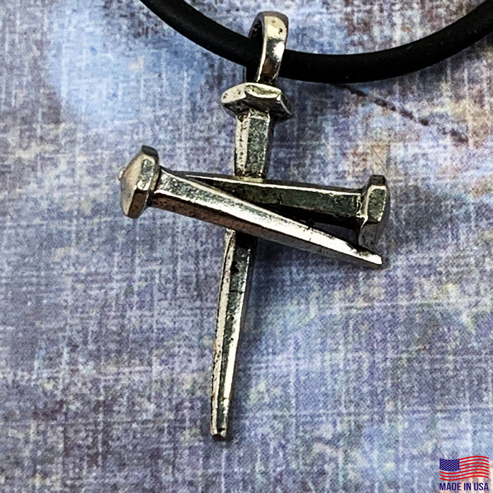 Nail Pendant Necklace Silver - Forgiven Jewelry