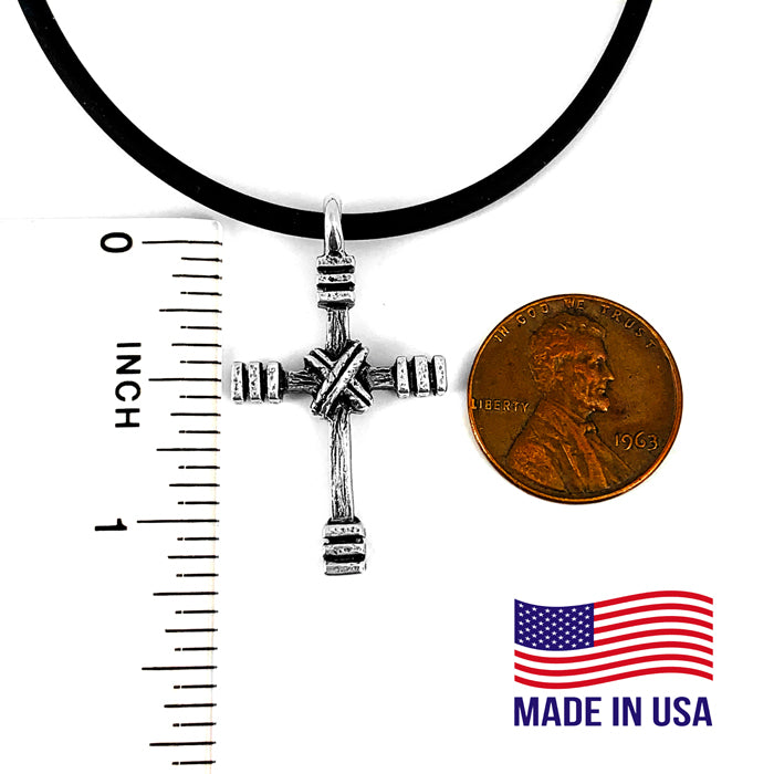 Rugged Cross Necklace - Forgiven Jewelry