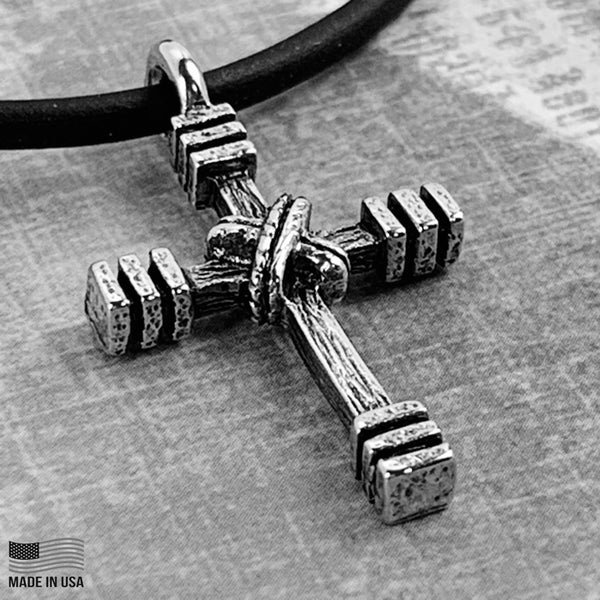 Rugged Cross Necklace - Forgiven Jewelry
