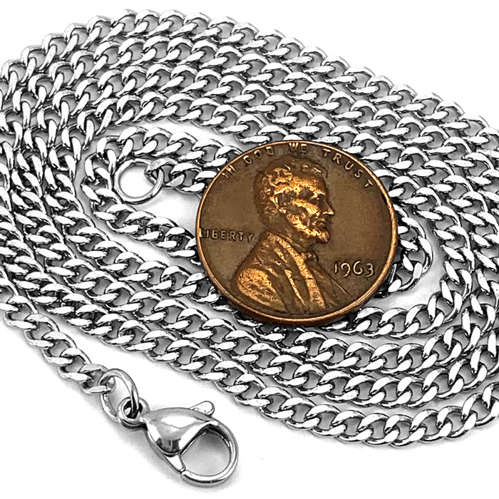 Curb Neck Chain Select Your Size - Forgiven Jewelry
