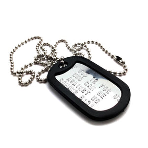 Biker's Prayer - Military Dog Tag Chain Necklace – The Gift Eternal