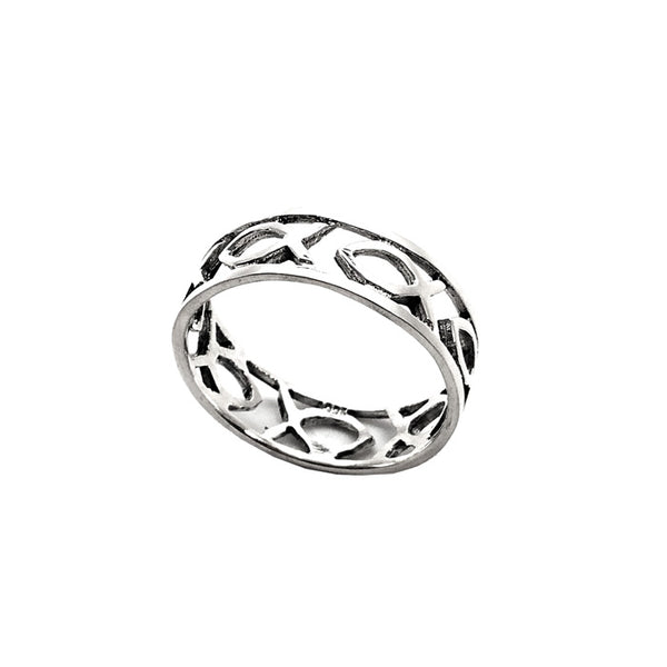 Sterling Silver Fish Ring - Forgiven Jewelry