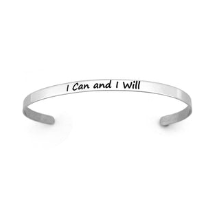 I Can And I Will Cuff Bracelet - Forgiven Jewelry