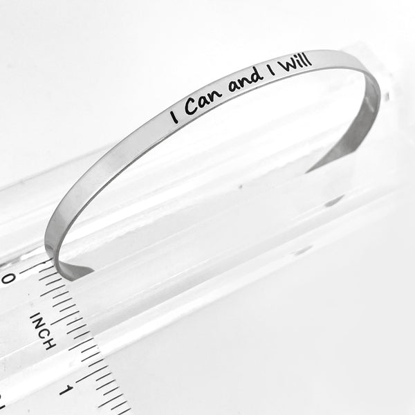 I Can And I Will Cuff Bracelet - Forgiven Jewelry