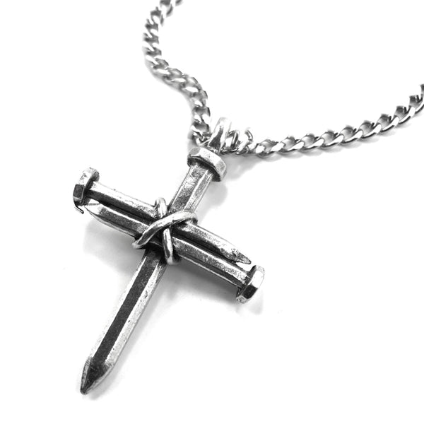 Nail Cross Necklace On 18 Inch Chain - Forgiven Jewelry