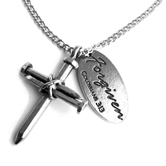 Nail Cross Forgiven Tag On Chain - Forgiven Jewelry