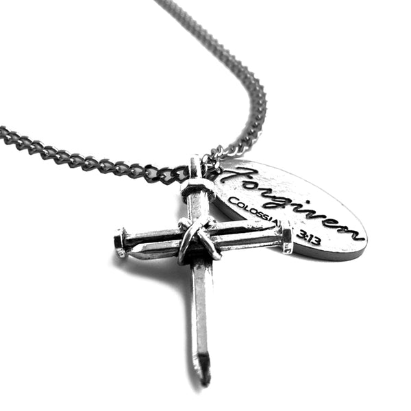 Nail Cross Forgiven Tag On Chain - Forgiven Jewelry