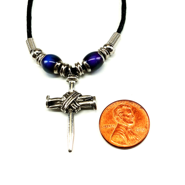 Cross Mood Bead Necklace - Forgiven Jewelry