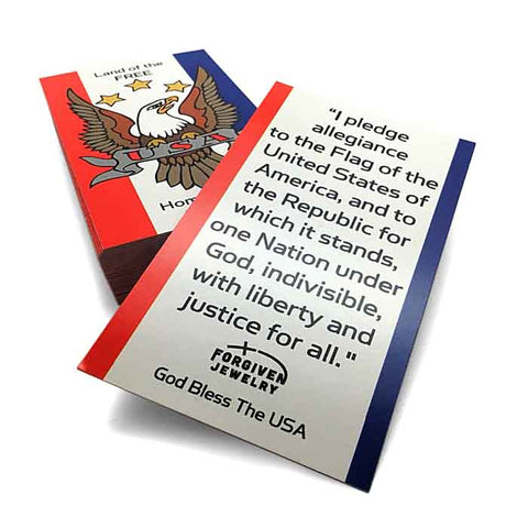 Land Of the Free Inspirational Pocket Card - Forgiven Jewelry
