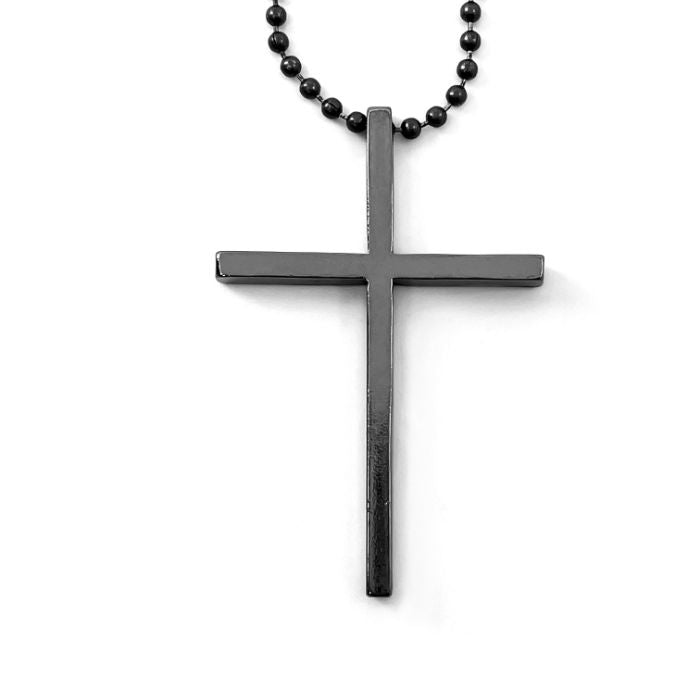 Layered Black Cross Necklace For Men Boys Stainless Steel Cuban Figaro  Layering Chains Cross Pendant Hip Hop Necklaces Set Religious Christian  Jewelry Gifts - Walmart.com