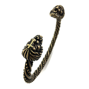 Vikings Lion Bangle Brass - Forgiven Jewelry