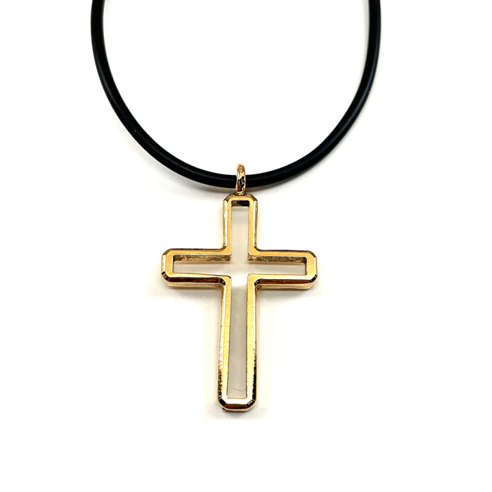 Cross Gold Pendant Necklace - Forgiven Jewelry