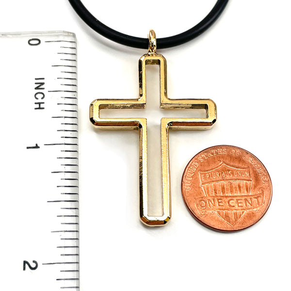 Cross Gold Pendant Necklace - Forgiven Jewelry