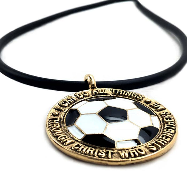Soccer Medal in Gold Made In The USA - Forgiven Jewelry
