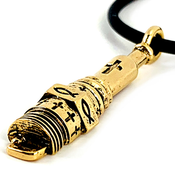Spark Plug  Gold Necklace - Forgiven Jewelry