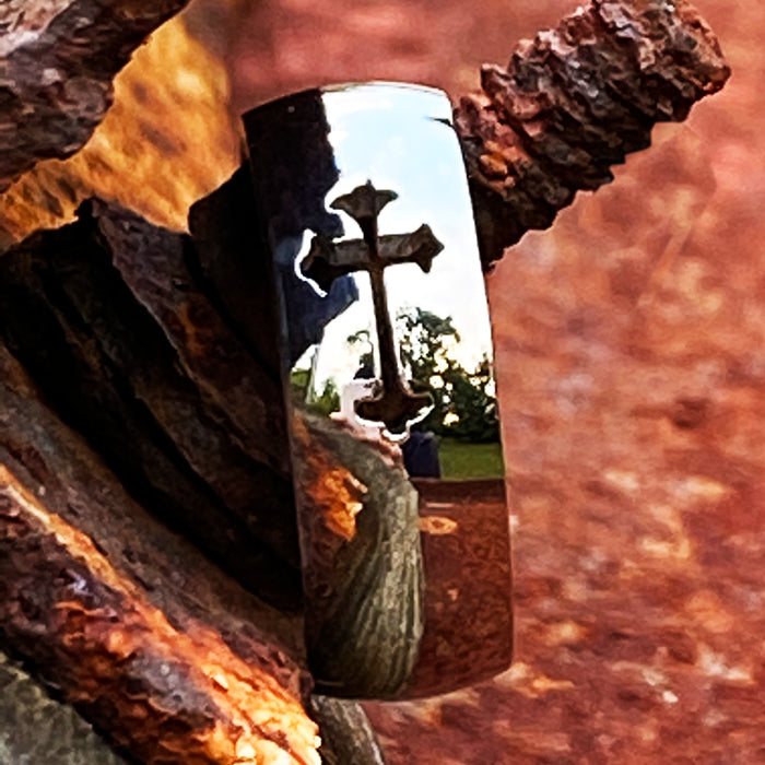 Mens Cross Ring - Forgiven Jewelry