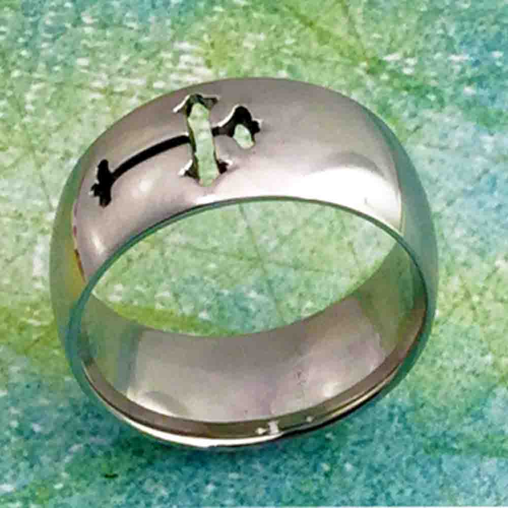 Mens Cross Ring - Forgiven Jewelry