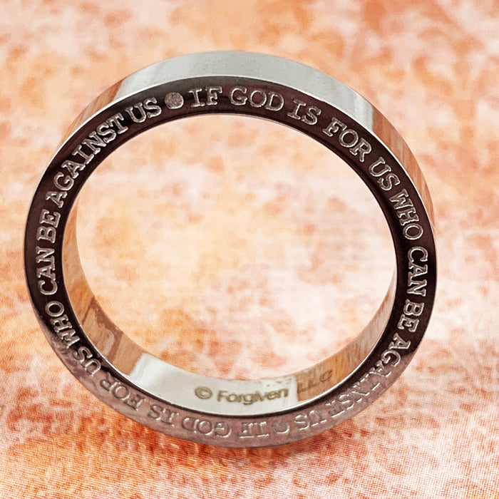 God Is For Us Who Can Be Against Us Ring - Forgiven Jewelry