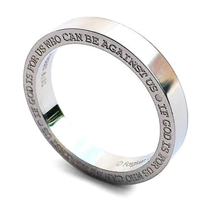 God Is For Us Who Can Be Against Us Ring - Forgiven Jewelry