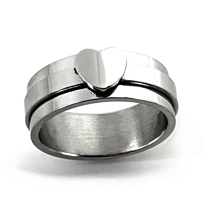 Heart spinner ring - Forgiven Jewelry