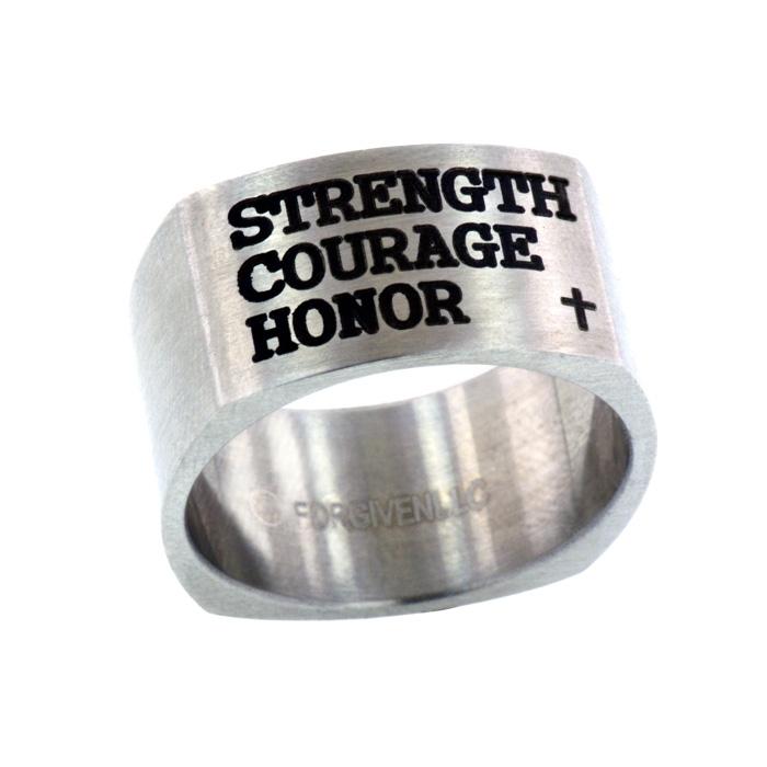 Strength Courage Honor Ring - Forgiven Jewelry