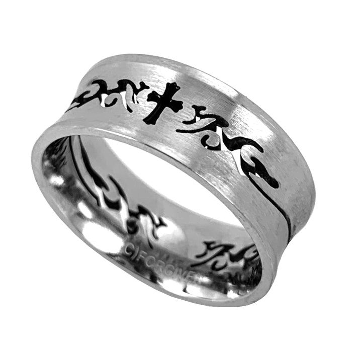 Cross Ring Tribal Design - Forgiven Jewelry