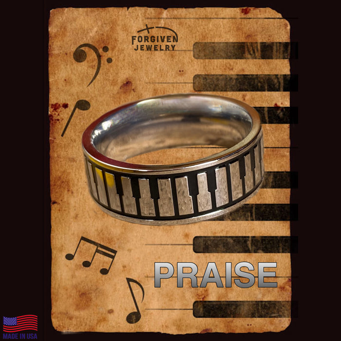 Music Piano Ring - Forgiven Jewelry
