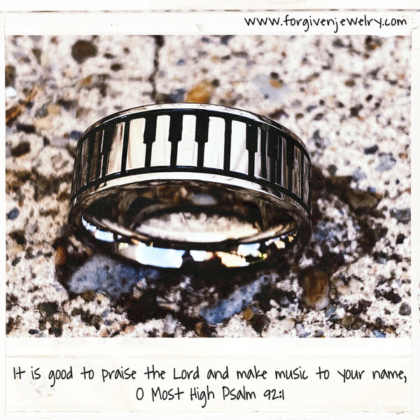 Music Piano Ring - Forgiven Jewelry