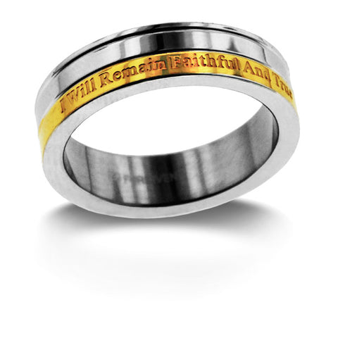 I Will Remain Faithful And True Ring - Forgiven Jewelry