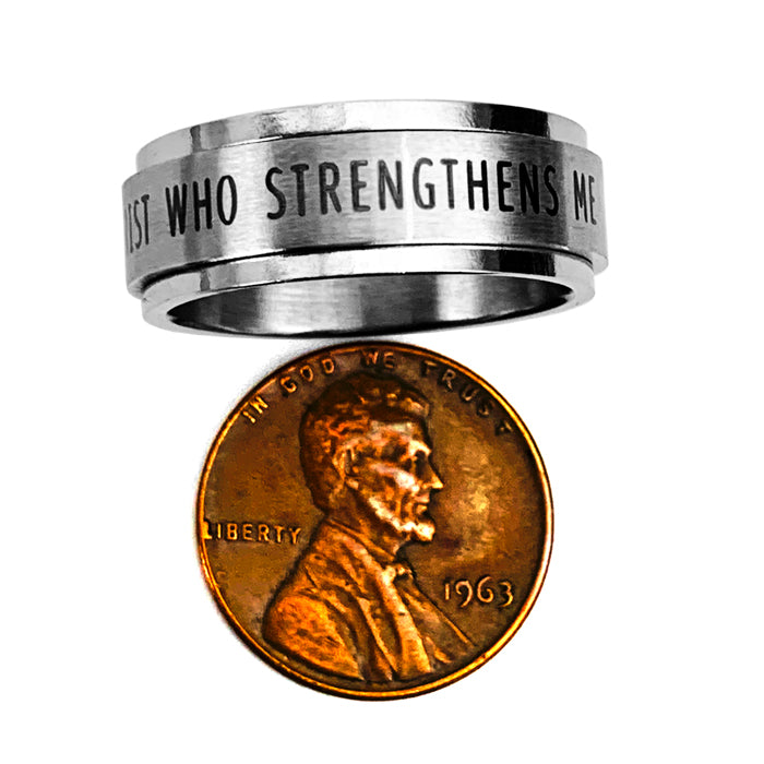I Can Do All Things Spinner Ring - Forgiven Jewelry