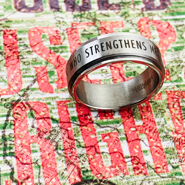 I Can Do All Things Spinner Ring - Forgiven Jewelry