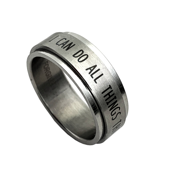 I Can Do All Things Spinner Ring - Forgiven Jewelry
