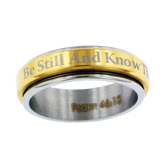 Mens Ring with Rustic Gold Cross – Gilleri Jewel